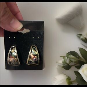 Floral Gold Earrings